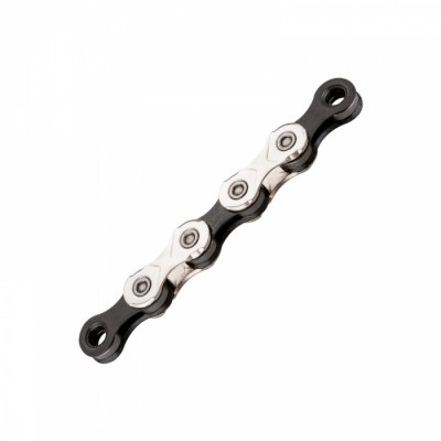 Lant Bicicleta KMC X11, 11 Viteze, 1/2X11/128 Inch, 114 Zale, Argintiu-Negru Ultimate FactoryBikes foto
