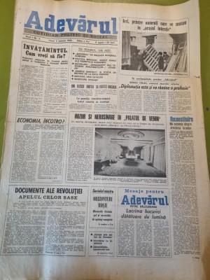 adevarul 5 ianuarie 1990-articole revolutia romana foto