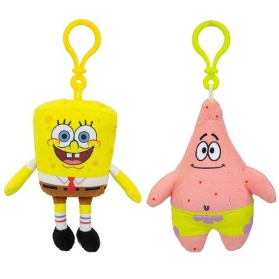 Set 2 Jucarii de plus Spongebob si Patrick, 12cm foto