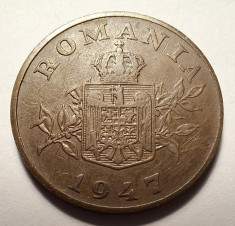 Moneda 2 lei 1947 foto