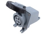 Conector alimentare AC trifazat IP&amp;S 30A 500V AMPHENOL soclu mamă IP69K