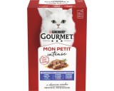 Cumpara ieftin Set 6 buc x 50 gr Hrana umeda pentru pisici Gourmet Mon Petit cu ton, pastrav somon