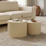 Cumpara ieftin Masuta de cafea 2 pieces coffee tables, Crem