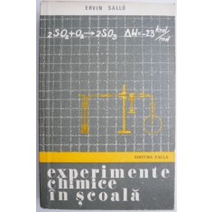 Experimente chimice in scoala &ndash; Ervin Sallo