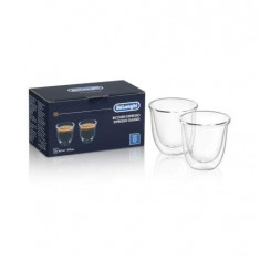 Set 2 pahare espresso Delonghi 2*60 ml pereti dublii