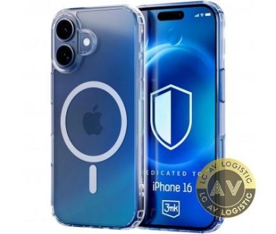 Husa MagSafe pentru Apple iPhone 16 3MK MagCase Transparenta foto