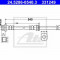 Conducta / cablu frana MITSUBISHI PAJERO IV (V8_W, V9_W) (2006 - 2016) ATE 24.5286-0540.3