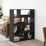 VidaXL Separator de cameră, negru, 100x33x125,5 cm, lemn prelucrat