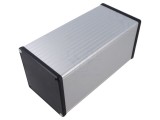 Carcasă aluminiu HAMMOND 1455 cu panou ABS gri 104,5x220x104,5 mm