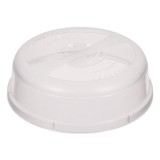 Capac microunde Herum&reg;, din plastic, cu maner, Transparent, 25 x 8 cm