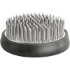 Suport Aranjamente Florale Rotund, 4cm, Otel Inoxidabil, Negru/Argintiu, Baza Anti-Zgarieturi