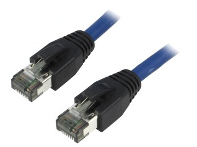 Patch cord Ethernet Cat 8.1 LSZH Albastru 15m foto
