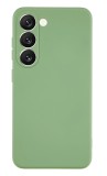 Husa din silicon X-Level compatibila cu Samsung Galaxy S23 Plus, silk touch, interior din catifea, Verde deschis