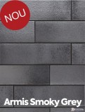 Placaj klinker Terca Armis Smoky Grey 21.5x6.5x0.9 cm