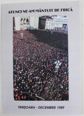 ATUNCI NE-AM MANTUIT DE FRICA , TIMISOARA - DECEMBRIE 1989, conceptia si textele de IOSIF COSTINAS , ANII &amp;#039;90 , TEXT IN ROMANA SI ENGLEZA foto