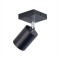 Spot Regrabil Negru GU10 80mm