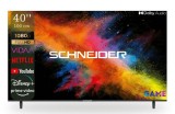 Televizor FHD DLED Smart VIDAA Schneider LED40-SC591K, 100 cm, Clasa E, Borderless, Negru