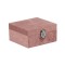 Cutie catifelata pentru depozitare, Roz, 16x16x8 cm, Lemn, ATU-088932