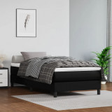 Saltea de pat cu arcuri, negru, 80x200x20 cm, piele ecologica GartenMobel Dekor, vidaXL