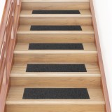 Gossi covorase scari autoadezive 15 buc. antracit 76x20 cm dreptunghi