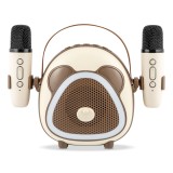 Cumpara ieftin Boxa portabila karaoke pentru copii cu Bluetooth si 2 microfoane EM 1040C
