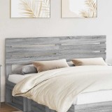 vidaXL Tăblie cap cu headboard Gri Sonoma 180 cm Lemn compozit 888178