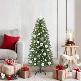 VidaXL Brad de Crăciun artificial cu 150 LED Verde 120 cm PE și PVC 3397333