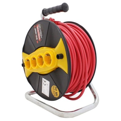 Prelungitor tip rola 50 m, 3 x 2.5 mm, 4 prize, cu maner transport foto