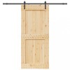 VidaXL Ușă glisantă cu set feronerie, 100x210 cm, lemn masiv de pin 3332711