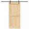 vidaXL Ușă glisantă cu set feronerie, 100x210 cm, lemn masiv de pin 3332711