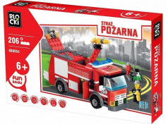 Lego Masina de pompieri 206 elemente-Blocki KB8054 foto