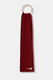 Weekend Max Mara fular de l&acirc;nă BARDIES culoarea bordo, uni, 2525746035600