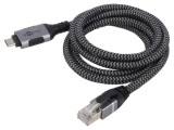 Cablu USB-C la RJ45 2m Negru/Gri