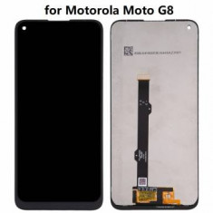 Display cu touchscreen Motorola Moto G8 Negru Original foto