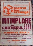 QW13 - Afise - tematica cultura - Intamplare din cartierul Soho -Teatrul Ion Creanga - anii 1980