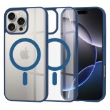 Husa pentru iphone 16 pro max, atasare magnetica, magsafe, blue