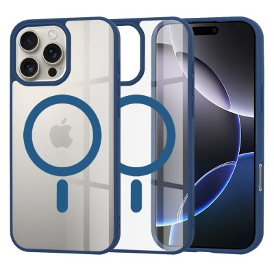 Husa iPhone 16 Pro Max Techsuit MagSafe Pro, albastru foto