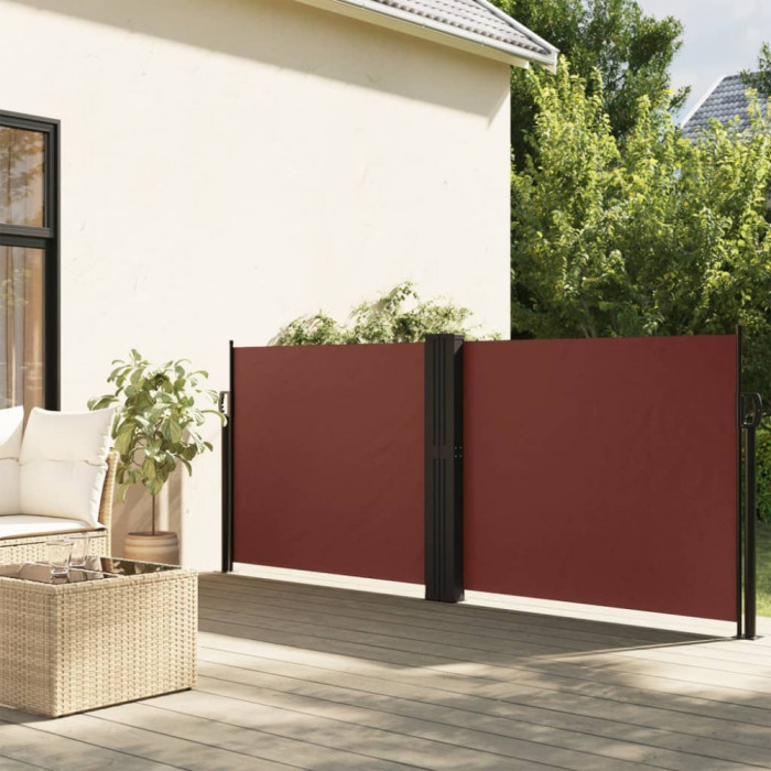 Copertina laterala retractabila, maro, 140x600 cm GartenMobel Dekor