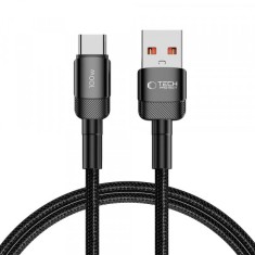 Cablu Date si Incarcare USB-A - USB-C Tech-Protect Ultraboost EVO, 100W, 1m, Negru