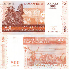 Madagascar 500 Ariary 2004 UNC