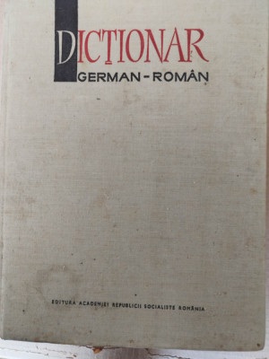 bnk ant Dictionar german-roman - editura Academiei foto