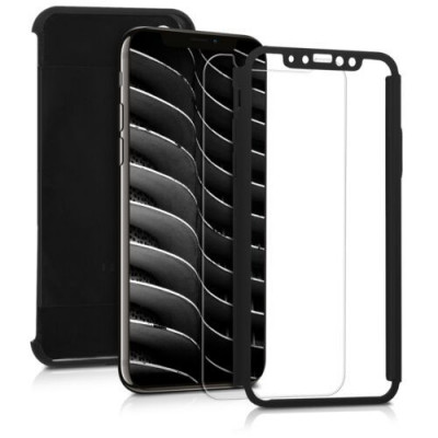 Husa pentru Apple iPhone X/iPhone XS, Policarbonat, Negru, 43751.68 foto