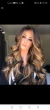 Peruca par ondulat mediu lung brunet ombre 70% natural, BUSY Ldy&amp;Gtm
