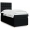 vidaXL Pat box spring cu saltea, negru, 80x200 cm, textil 3294199