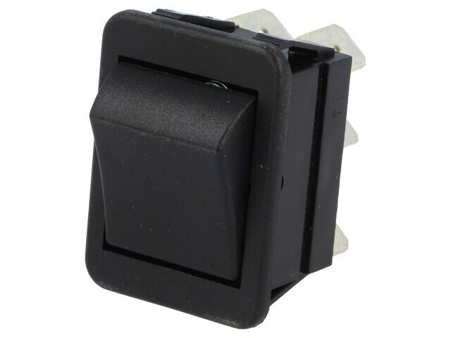 Comutator Rocker DPDT 16A 250V Negru