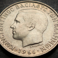 Moneda 2 DRAHME - GRECIA, anul 1966 *cod 4952 = A.UNC