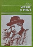 Versuri si proza Alexandru Vlahuta editura Eminescu 1986 carte brosata 605 pagini literatura poezie literatura romana