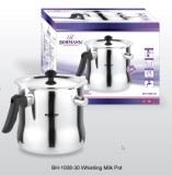 Oala Lapte Bohmann 2.5L Inox, Fluier, Perete Dublu, Capac - Fierbere Fara Lipire, Bain-Marie, Inductie