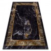 MIRO 51278.809 covor lavabil Marmură, greacă anti-alunecare - negru / aur, 120x170 cm