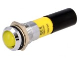 Lampă LED galbenă 230V &Oslash;14,2mm IP67